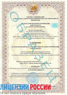 Образец разрешение Радужный Сертификат ISO/TS 16949
